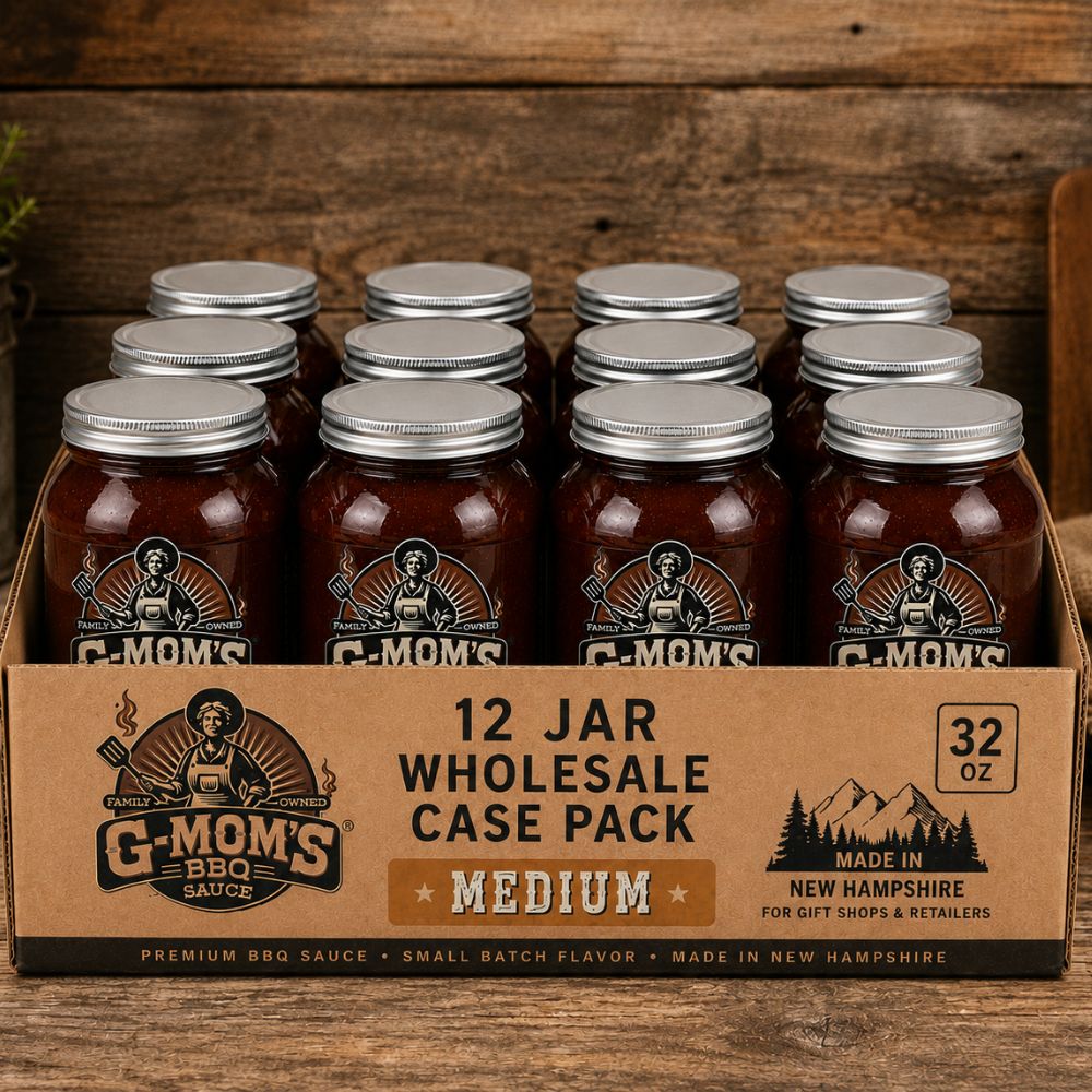 Case of Medium BBQ Sauce — 12 Jars Per Case