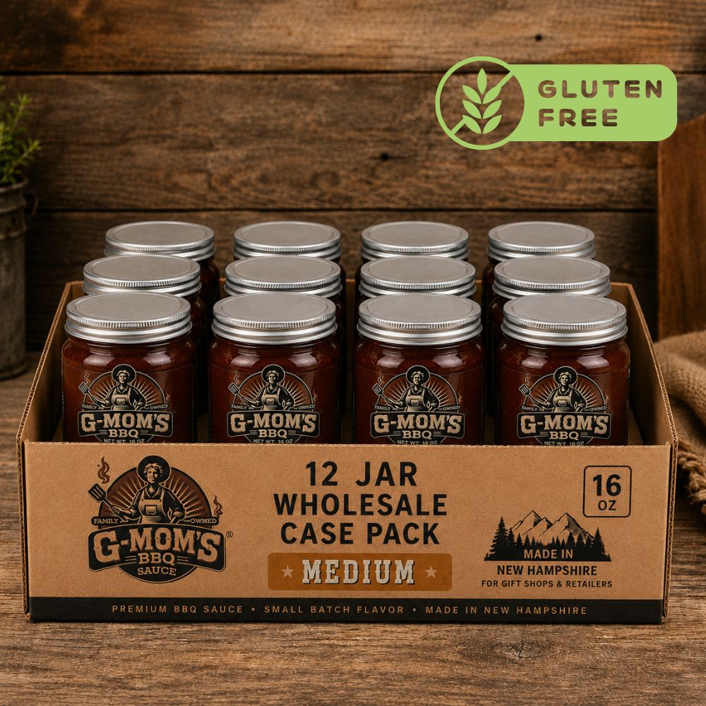 Case of Medium BBQ Sauce — 12 Jars Per Case
